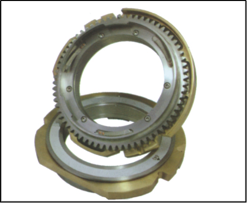 Active- passive repeat gear for rotary screen AL640~1018