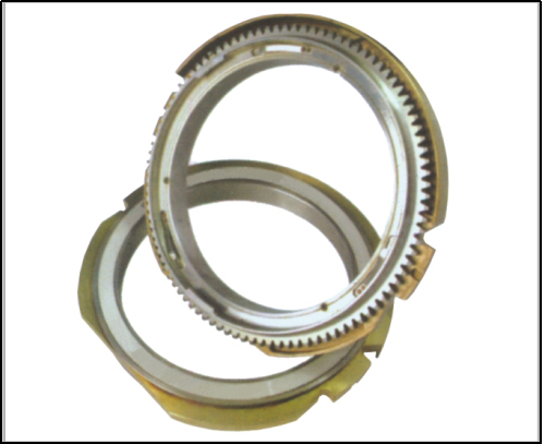 Active- passive repeat gear for rotary screen AL820,914