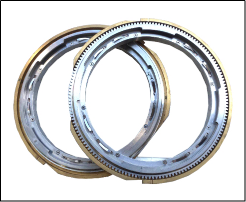Active- passive repeat gear for rotary screen AL1680