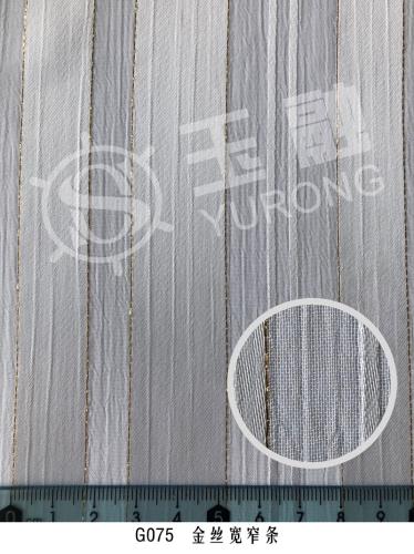 G075 Wide and narrow strips of gold silk