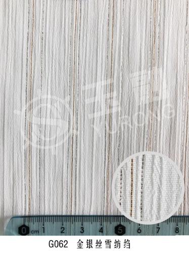 G062 Gold and silver silk chiffon crepe