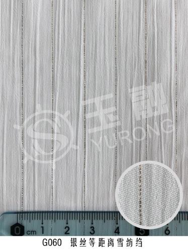 G060 Silver silk equidistant chiffon crepe